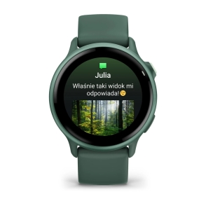 Vivoactive 6 Metallic Jasper green z paskiem w kolorze Jasper green 2