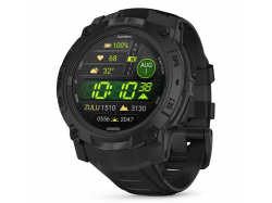 Instinct 3 50 mm AMOLED Tactical Czarny z czarnym paskiem