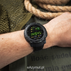Zegarek Instinct 3 50 mm AMOLED Tactical czarny z czarnym paskiem 2