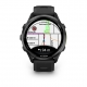 Forerunner 970 Tytanowy w kolorze carbon grey (DLC) i czarno-szarym paskiem