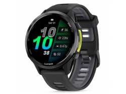 Forerunner 970 Tytanowy w kolorze carbon grey (DLC) i czarno-szarym paskiem