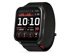 Venu X1 Black z tytanowym deklem w kolorze slate i nylonowym paskiem ComfortFit w kolorze black