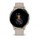 Venu 3S Bezel ze stali nierdzewnej w kolorze soft gold z kopertą w kolorze french gray i silikonowym paskiem