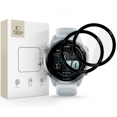 Szkło hybrydowe Tech-Protect Glass Flex+ 2-Pack Garmin Vivoactive 6 Black