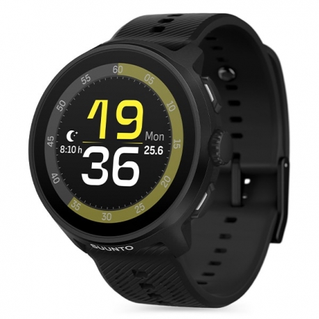 Suunto Run All Black z silikonowym paskiem