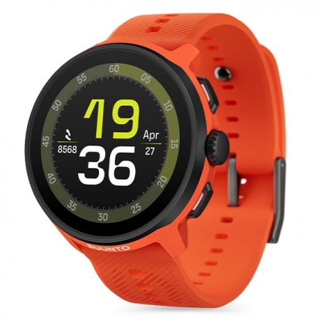 Suunto Run Coral Orange z silikonowym paskiem