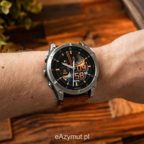 Fenix 8 51 mm AMOLED Sapphire Tytanowy z kasztanowym paskiem skórzanym 2