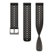 Pasek silikonowy Black Athletic 8 do zegarka Suunto S+M 22 mm