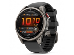 Fenix 8 Pro 47 mm AMOLED Sapphire Tytanowy z czarno-szarym paskiem z PL TOPO 2025.4