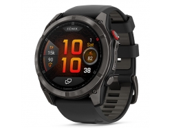 Fenix 8 Pro 51 mm AMOLED Sapphire Carbon Grey DLC z czarno-szarym paskiem z PL TOPO 2025.4
