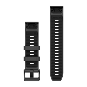 Pasek silikonowy w kolorze Black/Graphite QuickFit do Fenix 8 PRO 22 mm 2