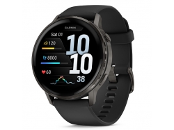 Venu 4 45 mm Slate z paskiem silikonowym w kolorze Black