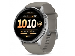 Venu 4 45 mm Silver z paskiem silikonowym w kolorze Silver gray