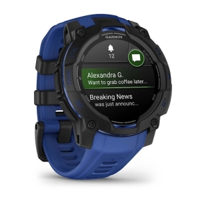 Instinct 3 45 mm AMOLED Black z paskiem w kolorze Bolt Blue/Black 2