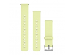 Pasek silikonowy w kolorze Citron z zapięciem Silver QucikRelease 22 mm