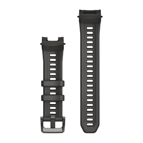 Pasek silikonowy w kolorze Charcoal z metalową klamrą 22 mm 2