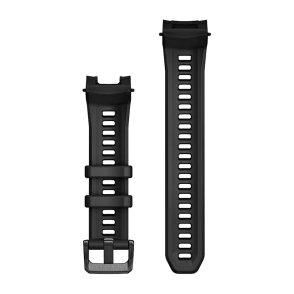 Pasek silikonowy w kolorze Black z metalową klamrą 22 mm 2
