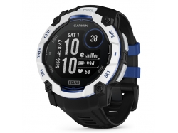 Instinct 3 50 mm Solar Whitestone z paskiem w kolorze Black/Bolt Blue