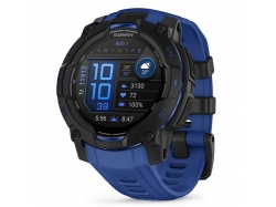 Instinct 3 45 mm AMOLED Black z paskiem w kolorze Bolt Blue/Black