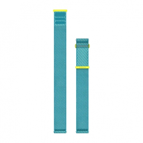Pasek nylonowy w kolorze Amp Yellow/Turquoise ComfortFit 22 mm
