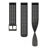 Pasek silikonowy Black Athletic 9 do zegarka Suunto S+M 22 mm