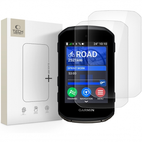 Szkło hartowane Tech-Protect Glass Fit+ 2-Pack Garmin Edge 550 / 850
