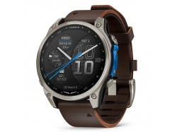 D2 Mach 2 – 47 mm Tytanowy z brązowym paskiem ze skóry Oxford