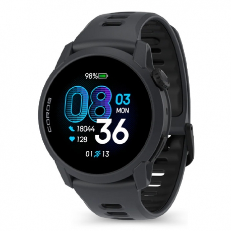 Coros Pace 4 Czarny z silikonowym paskiem