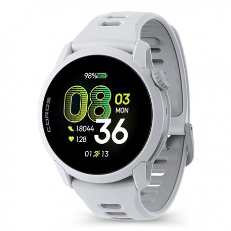 Coros Pace 4 Biały z silikonowym paskiem