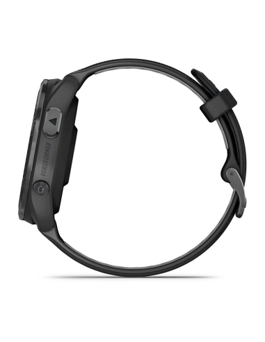 Forerunner 965 Czarny z szarą tytanową ramką DLC