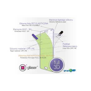 Folia ochronna Gllaser FULL 3D FLEXI Garmin Bounce 2 2
