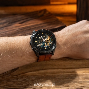Fenix 8 Pro 51 mm AMOLED Sapphire Carbon grey DLC Titanium z kasztanowym skórzanym paskiem 2