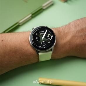 Venu 4 45 mm Silver z paskiem silikonowym w kolorze Citron 2