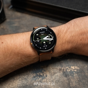 Venu 4 45 mm Slate z paskiem silikonowym w kolorze Black oraz paskiem skórzanym w kolorze Brown 2