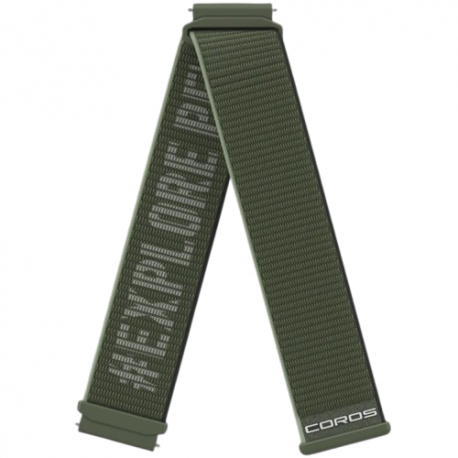 Pasek nylonowy zielony QuickRelease do Coros Apex 2 Pro 22mm 
