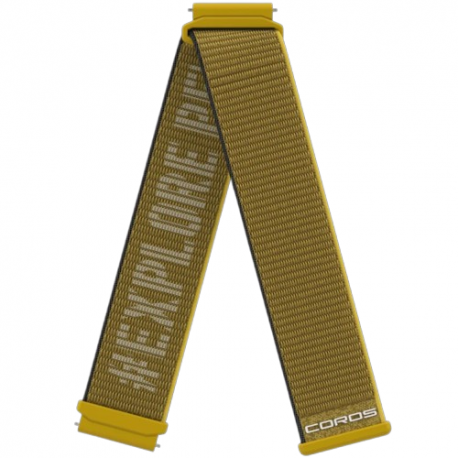 Pasek nylonowy żółty do Coros Apex 2 Pro 22mm 