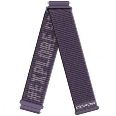 Pasek nylonowy purpurowy QuickRelease do Coros Pace 2 Apex 2 20mm