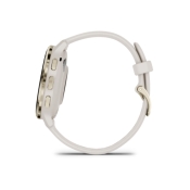 Venu 3S Bezel ze stali nierdzewnej w kolorze soft gold z kopertą w kolorze ivory i silikonowym paskiem
