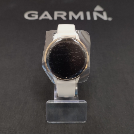 Venu 3S Bezel ze stali nierdzewnej w kolorze soft gold z kopertą w kolorze ivory i silikonowym paskiem