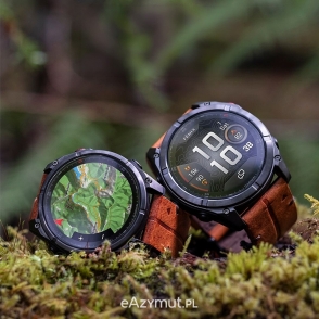 Fenix 8 Pro 47 mm AMOLED Sapphire Carbon grey DLC Titanium z kasztanowym skórzanym paskiem 2