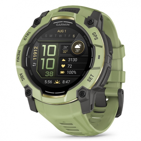 Instinct 3 50 mm AMOLED Fern green z paskiem w kolorze Fern green