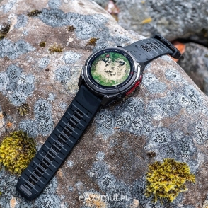 Fenix 8 Pro 51 mm MicroLED Sapphire Carbon grey DLC Titanium z czarno-szarym paskiem 2