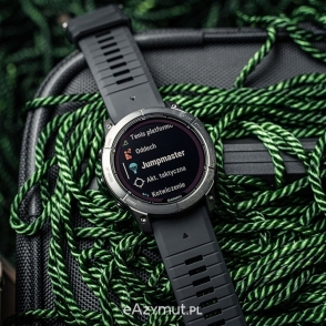 Fenix 7X Pro Sapphire Solar Carbon Gray DLC Titanium z czarnym paskiem z PL TOPO 2022.3 2