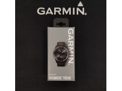 vivomove Trend  Niebieskoszara ramka ze stali nierdzewnej z czarną kopertą i silikonowym paskiem 