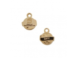 Geocaching Logo Travel Tag - Niebieski
