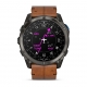 D2 Mach 2 Pro - 51 mm Carbon Gray DLC Titanium ze skórzanym paskiem