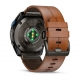 D2 Mach 2 Pro - 51 mm Carbon Gray DLC Titanium ze skórzanym paskiem