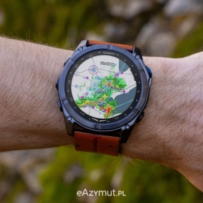 D2 Mach 2 Pro - 51 mm Carbon Gray DLC Titanium ze skórzanym paskiem 2