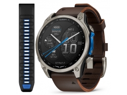 D2 Mach 2 – 47 mm Tytanowy z brązowym paskiem ze skóry Oxford