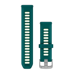 Pasek silikonowy zielony z żółtym akcentem QuickRelease 20 mm